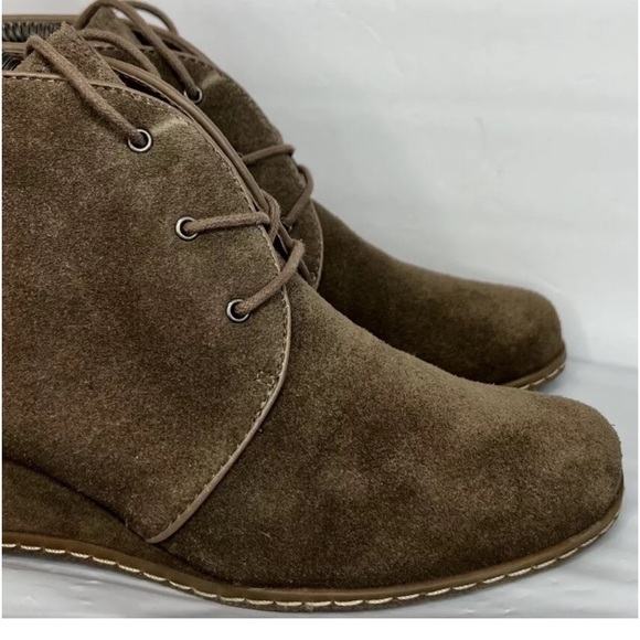 FRANCO SARTO WOMEN'S ANNABELLE ANKLE BOOTS Sz 7.5 Mushroom Suede VGUC - Picture 7 of 10